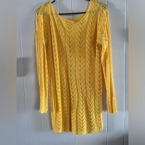 Yellow beach coverup